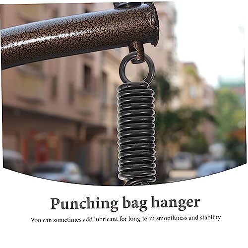 Stainless Steel Heavy Bag Suspension Hook Set for Boxing Punching Bag Bracket Spring Shock Absorbent Adjustable Design for Home Gym and Outdoor Use