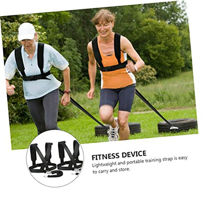 BESTonZON 2Pcs Resistance Training Belt for Running Sled Harness for Strength Improvement Durable Fitness Device for Speed and Outdoor Exercises