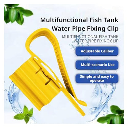 Aquarium Fish Tank Inflow Outflow Tube Holder 30pcs Aquarium Tube Holder Clip Fish Tank Water Change Hose Support ABS Plastic Glass Mount with Anti-Slip Design for Glass Fish Tanks(Black) - color: Black