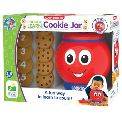 The Learning Journey Learn With Me - Count & Learn Cookie Jar - Counting and Numbers STEM Teaching Toddler Toys & Gifts for Boys & Girls Ages 2 Years and Up - Award Winning Preschool Learning Toys - style: Count & Learn Cookie Jar