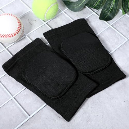 cobee 1 Pair Volleyball Elbow Pads, Arm Brace Ventilate Sport Elbow Protector Strap, Black Elbow Pads Arm Pads With Padded Soft Support Cushion for Men And Women