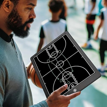 LCD Basketball Coaching Board, Electronic Basketball Tactical Board for Training Teaching Competition Command(20 inches) - size: 20 inches
