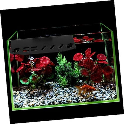 Toyvian Aquarium Tool Holder Organizer Storage Rack for Fish Tank Maintenance Wall-Mounted Tweezers and Scissors Holder Easy Installation for Aquatic Plant Care