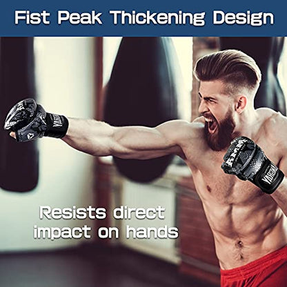 Punch Bag Training Gloves, LangRay MMA Grappling Gloves for Sparring Martial Arts Boxing Training for Adults and Kids - size: Medium, style: MMA