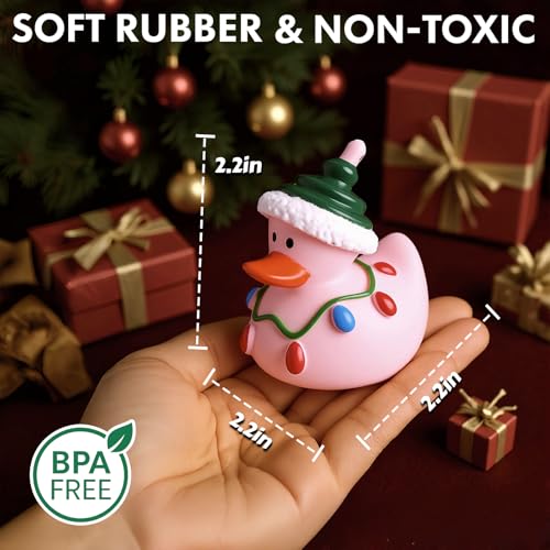 Intever Advent Calendar Christmas 2026, 24 Days of Surprise Rubber Ducks - color: Christmas