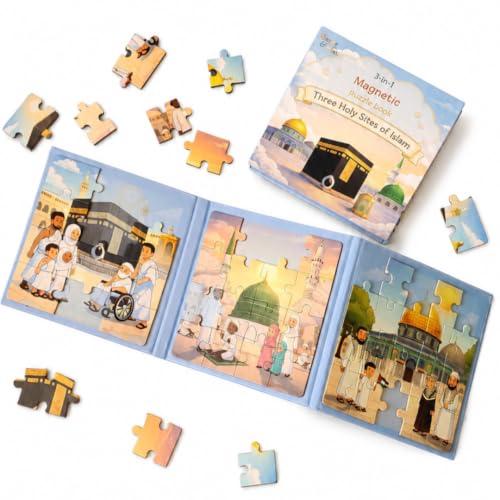 3-in-1 Holy Sites in Islam Magnetic Puzzle