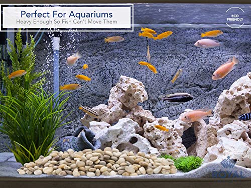 Royal Imports River Rocks, Aquarium Gravel – Marble 0.5"-0.75" - 5 lbs | Decorative Ornamental Vase Filler Pebbles for Potted Plants, Terrariums, Vases, Succulents, Fish Tank Gravel, DIY & Crafting - size: Small - 5 lbs, style: Marble