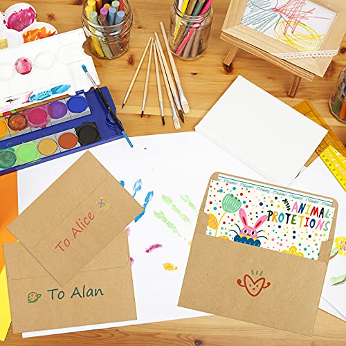 Eupako A4 Brown Photo Envelopes 4x6, 100 Pack Self Seal Envelopes for 4x6 Cards, Photos, Invitations, Wedding, Graduation, Baby Shower, 4.25 x 6.25 Inches - color: Brown, size: A4 (4.25x6.25 Inches)