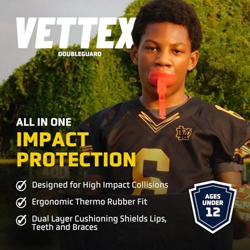 Vettex Youth Football Mouthguard, Black - color: Black