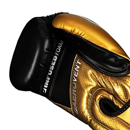 TITLE Boxing Infused Foam Interrogate Training Gloves 2.0 - Boxing Gloves, Boxing Training Gloves, MMA Gloves, Oz Training Gloves, Kickboxing Gloves, Punching Bag Gloves, Sparring Gloves - color: Gold/Black, size: 14 oz