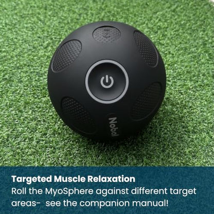 Nobol MyoSphere® Vibration Massage Ball Portable Muscle Recovery Tool Deep Tissue Vibration Rechargeable Massager - Space Black - color: Space Black
