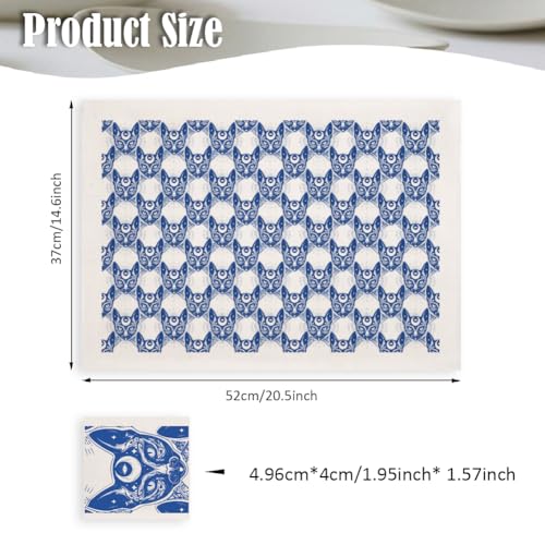 SUPERDANT 5PCS Cat Head Underglaze Paper Transfer Animals Transfer Papers for Clay Ceramic Porcelain Under Glaze Transfers for Pottery Enamel Decals Blue Underglaze Decal Handcrafted Gifts - style: Cat Head