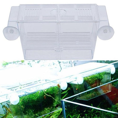 Fish Breeding Box Tank Aquarium Fish Tank Guppy Double Breeding Breeder Rearing Trap Box Hatchery Aquarium Isolation Box for Baby Shrimp Guppy