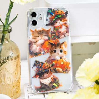 Yoksas Holographic Sparkle Cute Cat Stickers- 60Pcs Waterproof Kawaii Kitty Stickers for Scrapbooks,Journalig,Water Bottles,Planner - color: Sparkle Cat