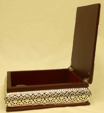 Islamic Muslim wood & resin Quran Medium Box, gift, favor Home Decorative