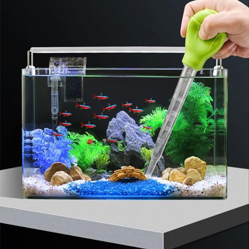 hejhncii Waste for Fish Tank Multifunction Dropper Pipette Water Transfer Long Acrylic Marine Fish Feeding Tool Waste Aquarium Dropper Long