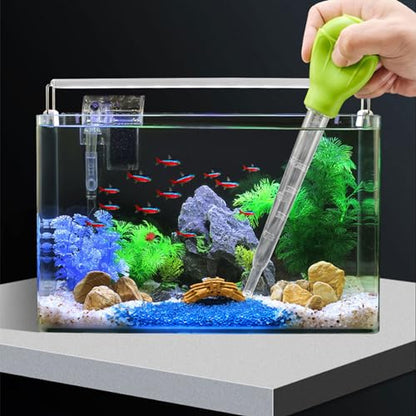 hejhncii Waste for Fish Tank Multifunction Dropper Pipette Water Transfer Long Acrylic Marine Fish Feeding Tool Waste Aquarium Dropper Long