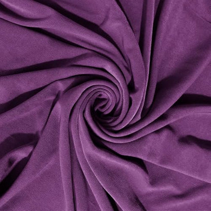 Instant Hijab Ready To Wear Hijab Scarf for Women Soft Long Muslim Jersey Hijabs Head Scarf for Prayer Abaya - color: Purple