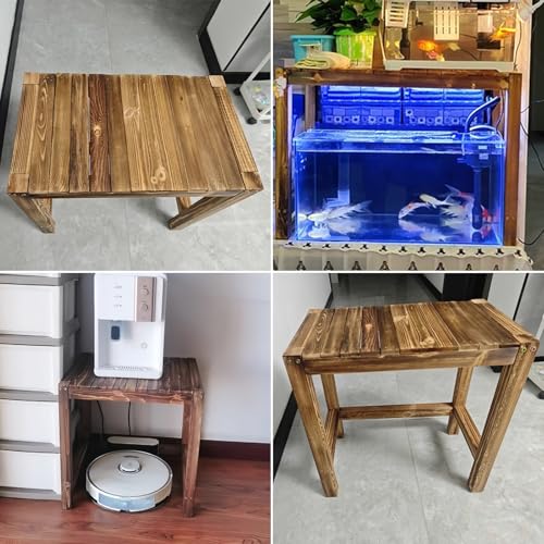 Indoor Storage Rack, With Non-slip Foot Pads, Solid Wood Fish Tank Stand, Customizable Size, Suitable For Home, Office And Hotel Use(50x50cm/19.7x19.7in) - size: 50x50cm/19.7x19.7in