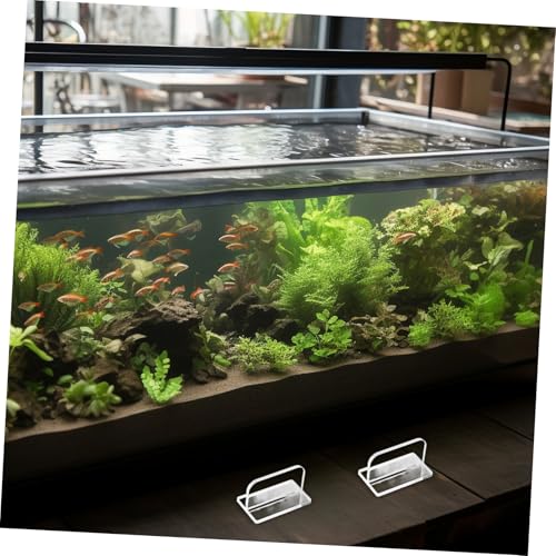 Abaodam 4Pcs Acrylic Replacement Handles for Aquariums Lid Easy Adhesive Fish Tank Cover Parts Durable and Transparent Simple Installation No Drilling Required