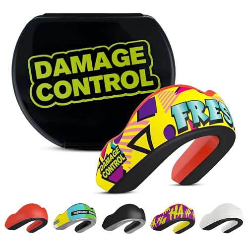 DAMAGE CONTROL Extreme Impact Mouth Guard – Sports Mouthguard for Boxing, MMA, BJJ, Hockey, Rugby, Lacrosse, & More – Mouthpiece for Teeth & Jaw Protection, for Youth & Adults (Adult, Fresh) - color: Fresh, size: Adult