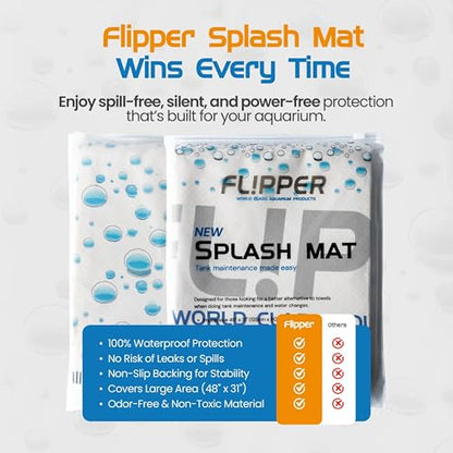Flipper Splash Mat – Waterproof, Non-Slip Aquarium Maintenance Mat