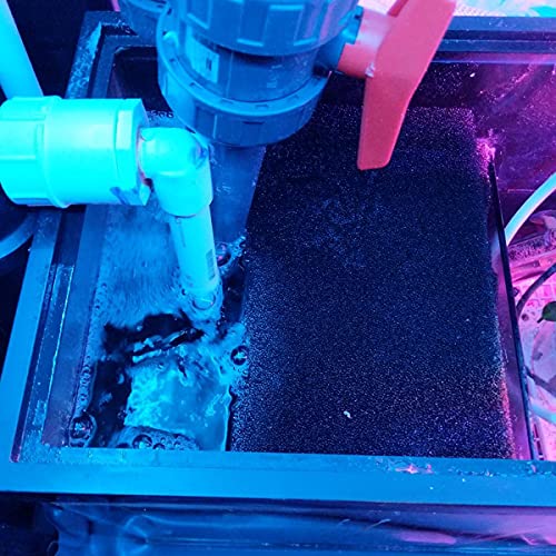 Aquarium Filter Sponge Foam Cut to Fit Biochemical Filter Bio Sponge Pad for Aquarium Filter Fish Tank, Reticulated Small Pore 19.7"x 4.72" x 0.8"
