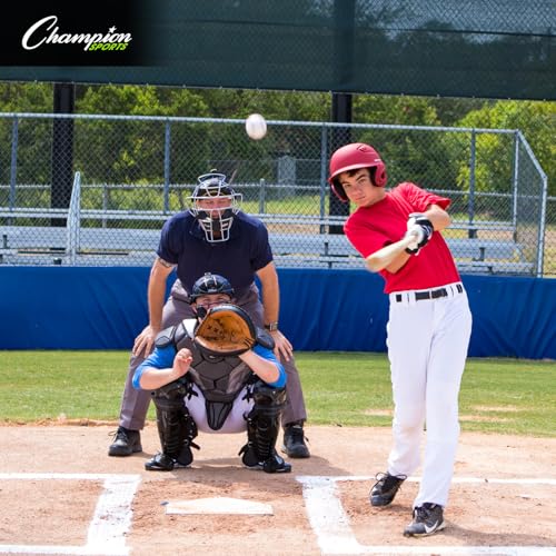 Champion Sports 13" Outside Plastic Shield Pro Model Umpire Chest Protector - Soft Foam Padded Chest Protector - Adult