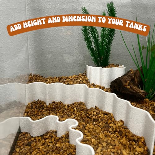 Chatelet REEFSHAPE Aquarium or Terrarium Substrate Cliffs Combo Pack | Separate Substrate Layers in Aquariums or Terrariums to Create Cliffs & Depth | Made in USA (Cliff Combo, White) - color: Cliff Combo, White