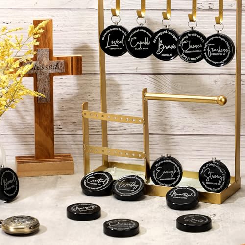Kingdder 36 Sets Christian Compass Bulk Religious Gifts - color: Black