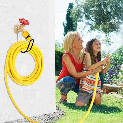 Garden Hose Holder Water Hose Hanger Wall Mounted,304Stainless Steel Solid Hose Hook Holds Up to 50Ft Garden Hose, Expandable Hose, Water Hose(Black Paint 1pcs) - color: Black paint, size: 5.5'' x 1