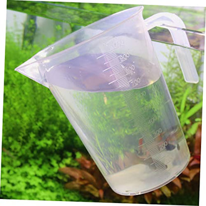 1pc Thickened Measuring Cup for Aquarium Water Change and Fish Feeding Scale Safety Material Easy to Use Fish Tank Accessory