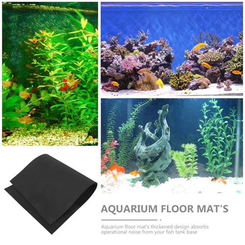 Aquarium Mat for Under Tank - 80x40cm Waterproof Shock Absorbing Base Cushion - Easy to Cut & Non-Slip Bottom Pad Reptile Terrarium - size: 80.00X40.00X0.60CM