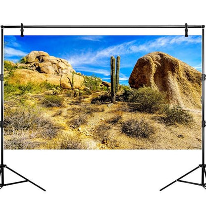 Desert Reptile Tank Background Saguaro Cacti Boulders Terrarium Backgrounds Rocks Fish Tank Background Rocky Bush Thorns Reptile Enclosure Backgrounds Bearded Dragon Tanks Backdrop 24x12in - color: Gobi Green, size: 24(W)x12(H)inches/ 60(W)*30cm(H)