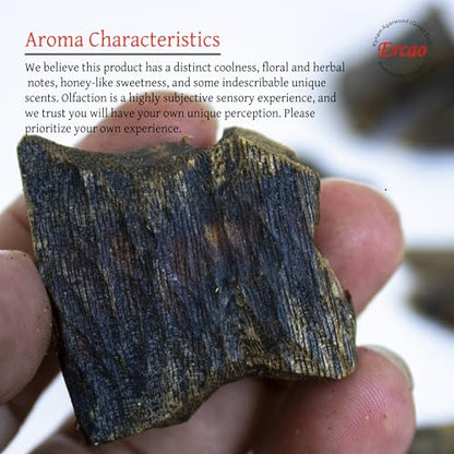 Chinese Natura Kynam Agarwood （Qinan Oud） - Boasts a Distinctly Unique Aroma, Ideal for Home Incense, Meditation & More | Sustainable Harvesting (20g Experience Pack - High Grade - Block) - color: 20g Experience Pack - High Grade - Block