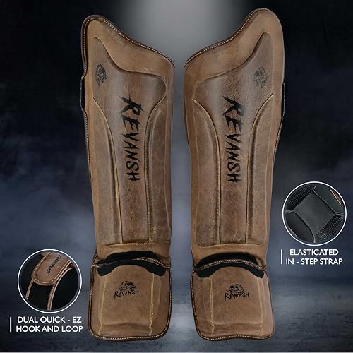 Shin Guards - Premium Protection for Boxing, MMA, Muay Thai, Kickboxing, and Martial Arts - Durable, Comfortable, Lightweight Combat Gear - size: Large