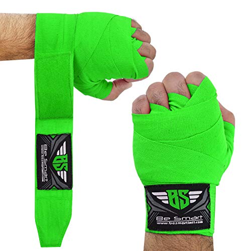 Boxing Hand Wraps 180" Wrist Bandages Fist Inner Gloves MMA,UFC, Muay Thai Pair - color: Green, size: 4.5m