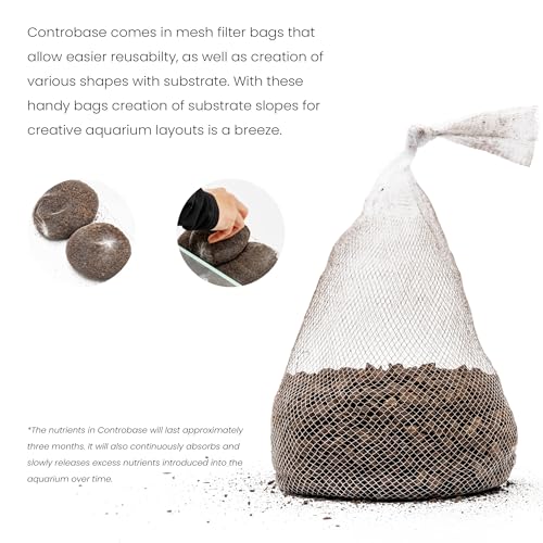 Ultum Nature Systems Controbase – Nutrient-Rich Aquarium Substrate for Live Plants, Fish Tank Aqua Soil for Planted Aquarium, Aquascaping - Aquarium Base Layer, Fertilizing Substrate - 8L, 9.7LB