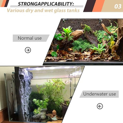 17.7x11.8in Rock Terrarium Background,3D Reptile Tank Background Board,Amphibian Stereo Backdrop Wall,Lizard Snake Gecko Spider Turtle Fish pet silo Background Decorative Panel(Brown) - color: brown-17.7"*11.8"（1pcs）