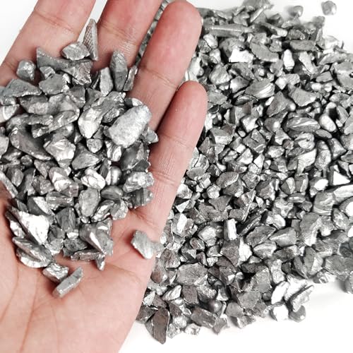 0.81 LB Candle Holder Mini Rocks,Small Gravels Stones,Silver,3-7mm | Vase Fillers,Terrarium Succulent Planter Soil Cover Decor Pebbles,Aquarium Fishbowl Granule,Crushed Glass - color: Silver