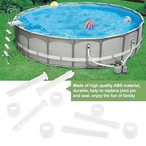 36Pcs Plastic Pool Joint Pins & Pool Seals(2.36 Inch) | Compatible with Intex 13'-24' Above Ground Round Metal Frame Pools and Intex Rectangular Metal Frame Pools - size: 2.36 Inch
