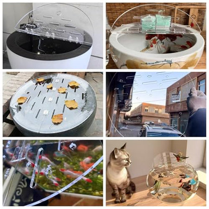 Customizable Acrylic Fish Tank Cover - Anti-Jump Flip-Top Lid, Cat-Proof Design, Airflow Vent, Ideal for Aquariums, Pet Owners & Fish Enthusiasts - size: 75cm/30in