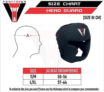 TMA Best Head Guard, a Complete Package for MMA and Kickboxing Trainees, Muay Thai Boxing Safety Head Guard for Men,Women - size: Large-X-Large