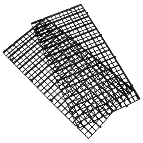 30cm x 15cm Plastic Grate Plastic Grid Panel Divider Tray Egg Crate Blind Aquarium Tank Bottom Isolation Device 2pcs