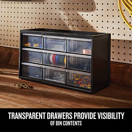 CRAFTSMAN Storage Organizer Bin System, 9 Compartment, Plastic (CMST40709) (Pack of 2) - size: 1 Count (Pack of 2), style: 9 Bins