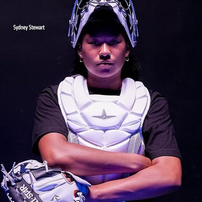 All-Star Adult PHX Paige Halstead Fastpitch Softball Chest Protector - color: White, size: Large