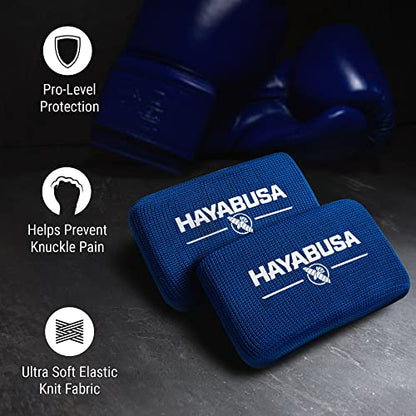 Hayabusa Boxing Knuckle Guards - color: Blue, size: Large-X-Large