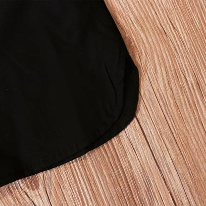 Kids Muslim Short Sleeve Thobe Islamic Boys Lace Embroidery Kaftan Thobes Toddler Soft Abaya Prayer Pullover Clothes - color: Black, size: 12-18 Months