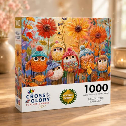 Cross & Glory | Jigsaw Puzzles for Adults | A Cozy Little Parliament - color: Cozy Little Parliament