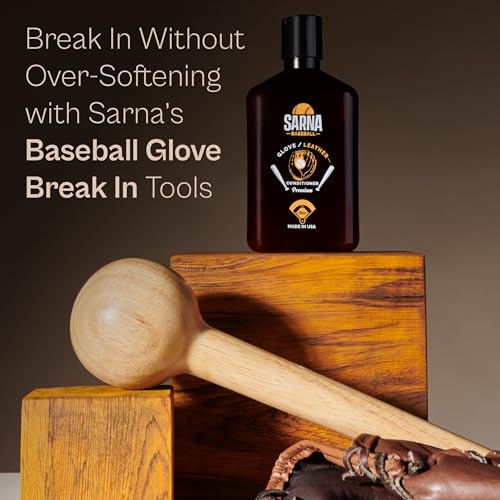 Glove Conditioner, Liquid, 8 Oz – Break in Faster, Keep Leather Maintained – Glove Conditioner for Mitts, Softball, & Baseball Gear Made in USA - size: Break-in Kit